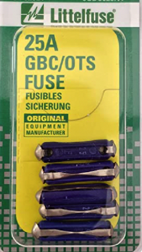 Littelufse GBC 25 Amp 32V AC/DC Fuses Bag of 5 - Click Image to Close